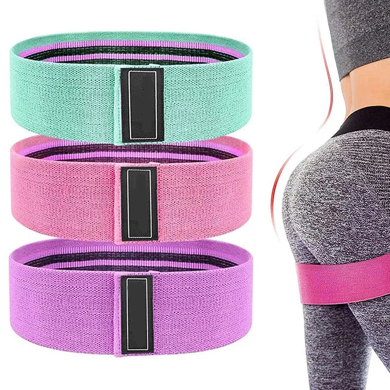 ElasticPowerBands Set for Yoga, Glute workouts, and Home workouts